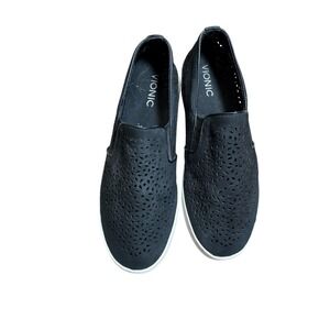 Vionic Women's‎ Splendid Kani Slip-on Black Suede Walking Shoes Sneaker Sz 9